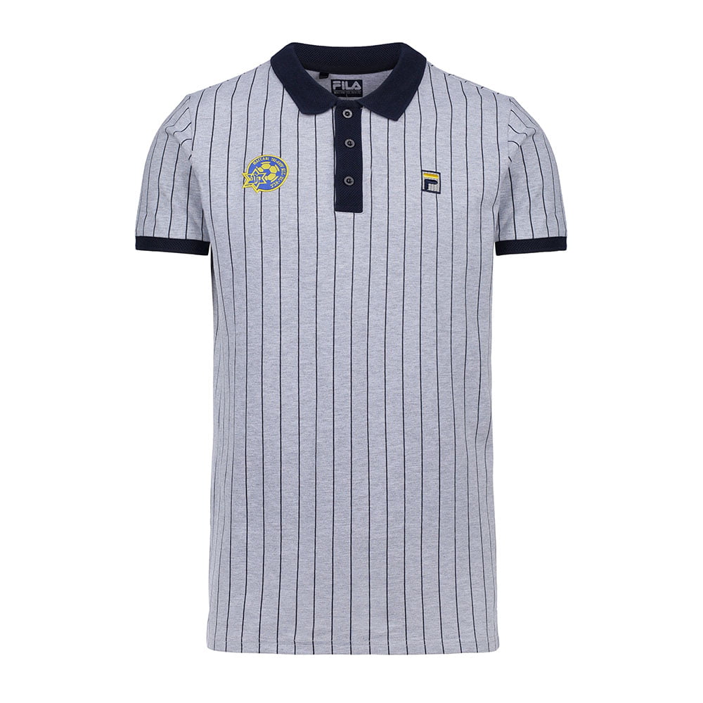 19/20 grey striped representation polo shirt