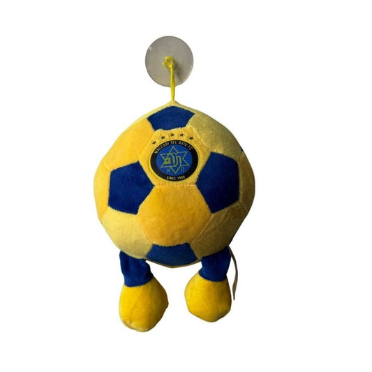 כדור פרווה 15 ס"מ עם רגליים מכבי ת"א