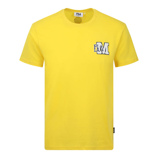 חולצת טי אופנה M FILA  גבר צהוב קיץ 24/25