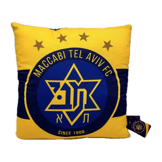 כרית מרובעת מכבי ת"א לוגו