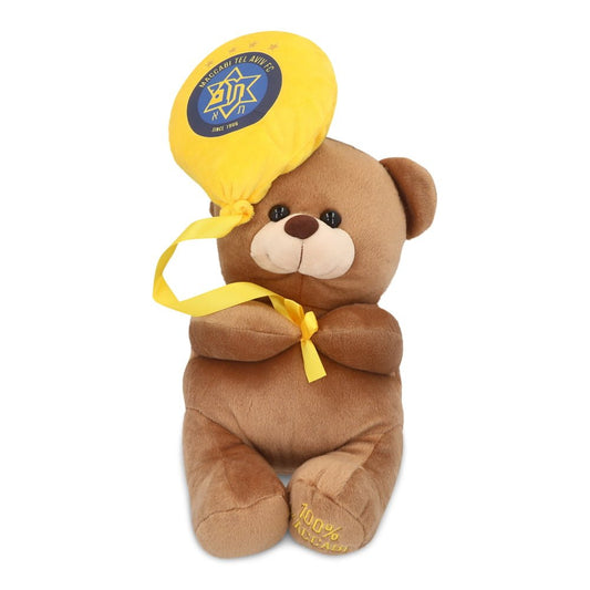 24 cm bear holding a Maccabi Tel Aviv balloon